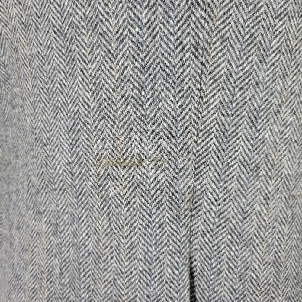 Joe Namath Men's‎ Tweed Sport Coat Blazer Two Button Gray Herringbone Wool 46L